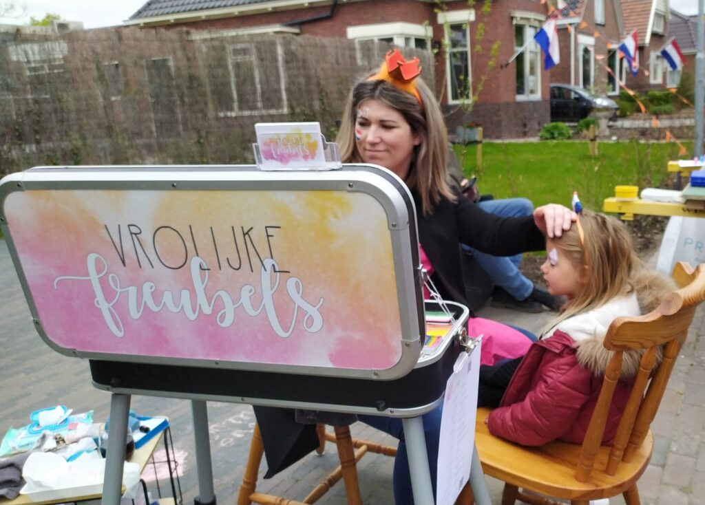 Vrolijke Freubels Schminken Koningsdag 2022